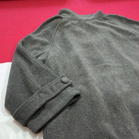 BLACK PEA COAT FLEECE button up JACKET petite XL womens BIG POCKETS dressy warm - Picture 12 of 12